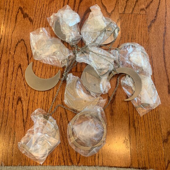 NIOB Restoration Hardware RH Moon Phase Garland | Pewter | 96" L x 4" H - Picture 2 of 4